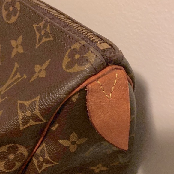 Louis Vuitton Sac Flanerie 50 Travel Duffle Bag Leather Monogram XL - Picture 6 of 10